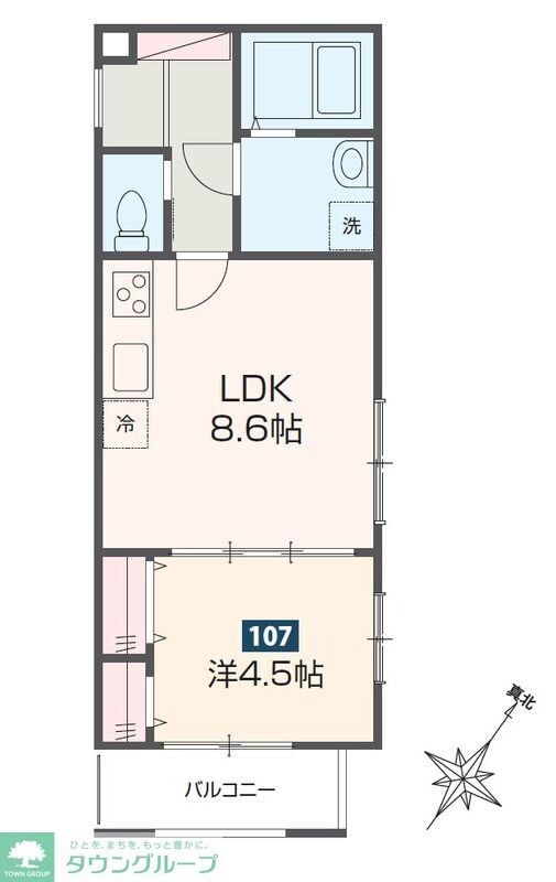 MELDIA春日部の物件間取画像