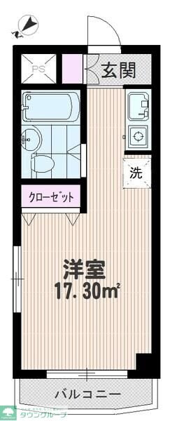 シャルマン北越谷の物件間取画像