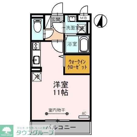 メルヴェーユ八潮中央　Ｂの物件間取画像