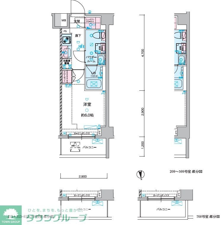 GENOVIA谷塚の物件間取画像