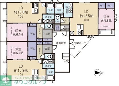 Ange de Bonheur（アンジュドボヌ－ル）の物件間取画像