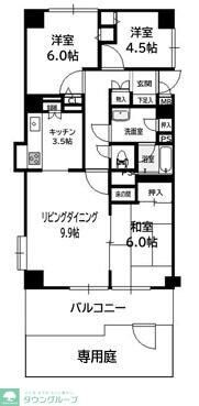 コスモ三郷リバーサイドの物件間取画像