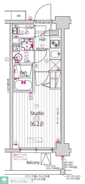 ガーラ川口グランドステージの物件間取画像