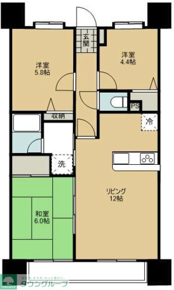 レクセルプラザ西川口の物件間取画像