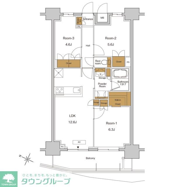 ＲＪＲプレシア東十条ガーデンの物件間取画像