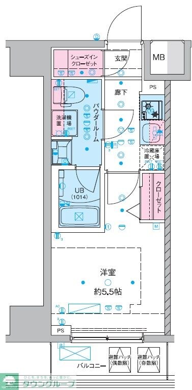 物件間取画像