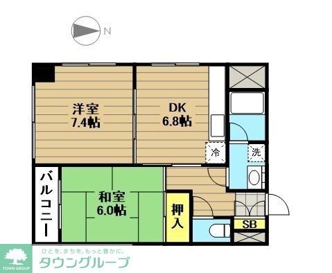 第２ゆりハイツの物件間取画像