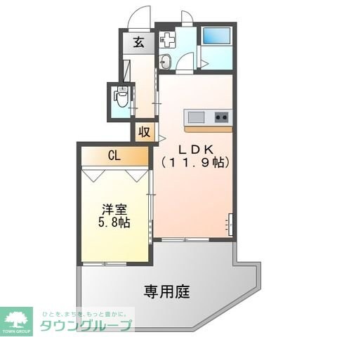 ヴァンベールの物件間取画像