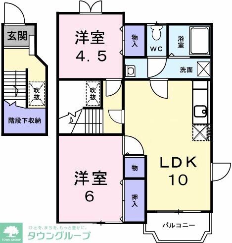 セシール　チェリーＡの物件間取画像