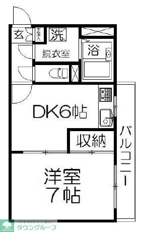 キャッスル島村の物件間取画像