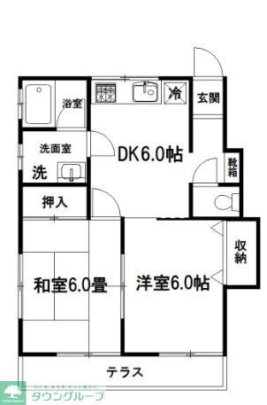 コーポ石田の物件間取画像