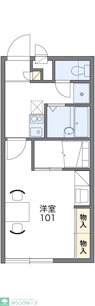 レオパレスマツザワの物件間取画像