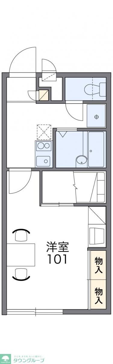 レオパレス喜勇の物件間取画像