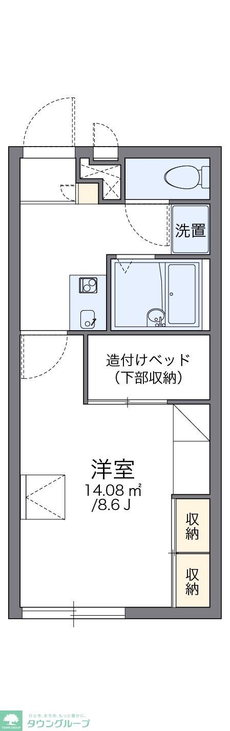 レオパレスルミエールIIIの物件間取画像