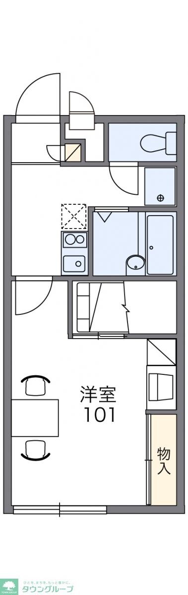 レオパレスルミエールIIIの物件間取画像