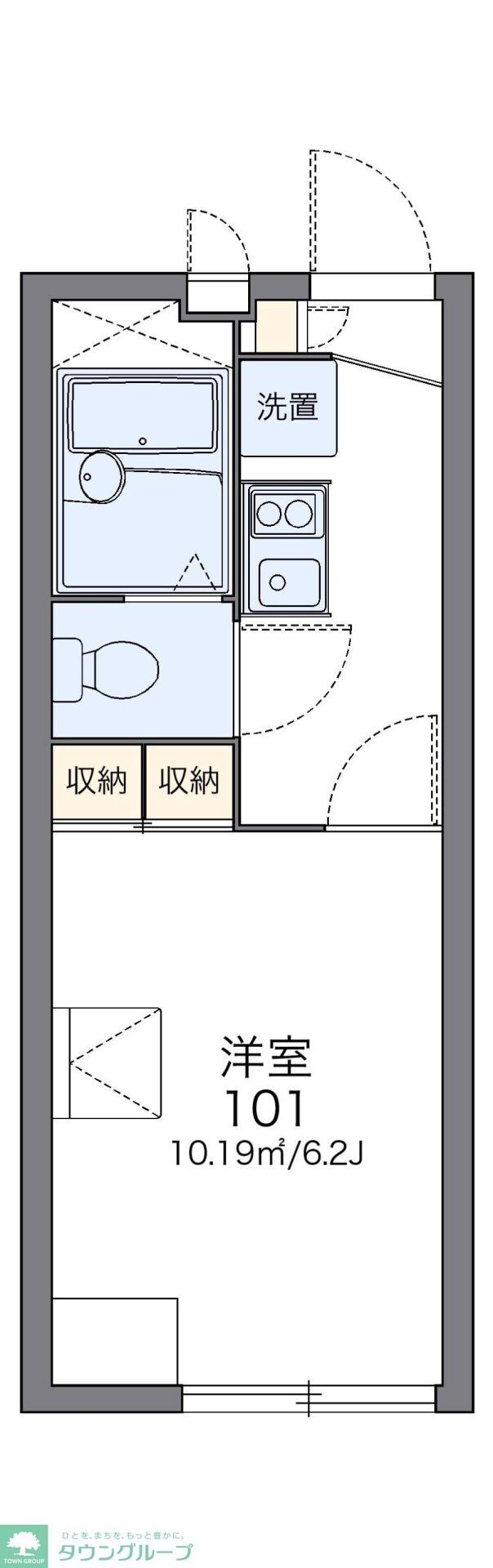 レオパレス花咲の丘I　26984の物件間取画像