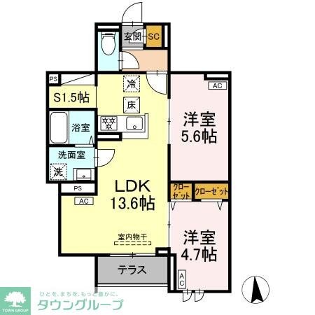 （仮称）足立区六町２丁目PJIIの物件間取画像