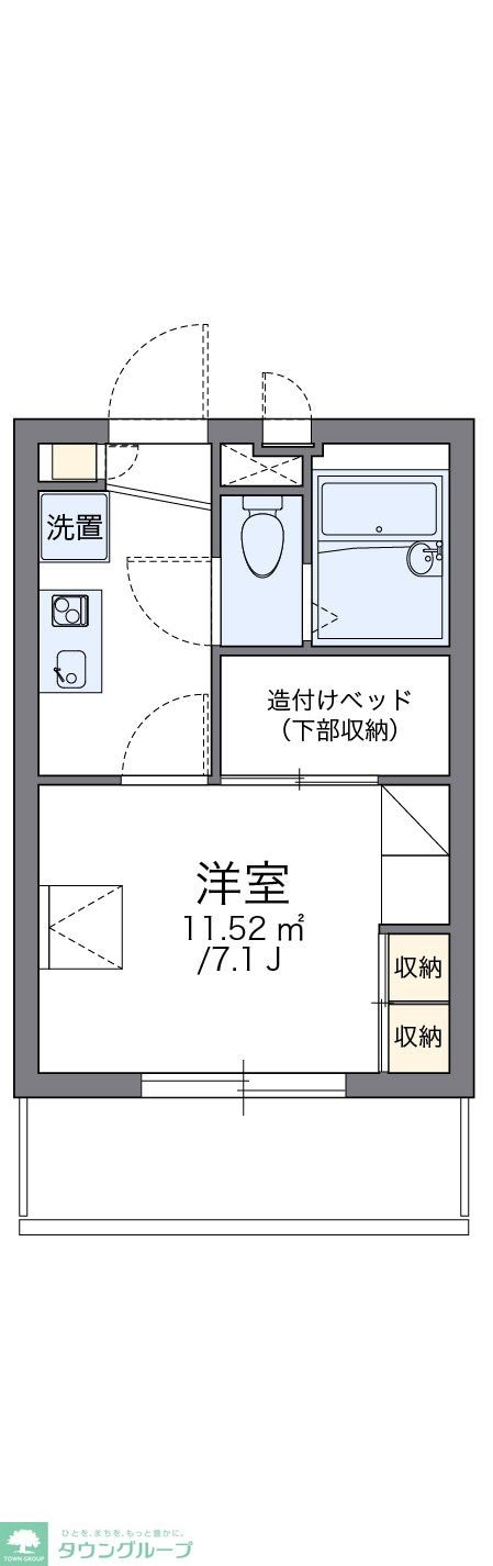 レオパレスクワトロの物件間取画像