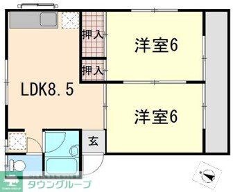 グリーンハイムフクダの物件間取画像