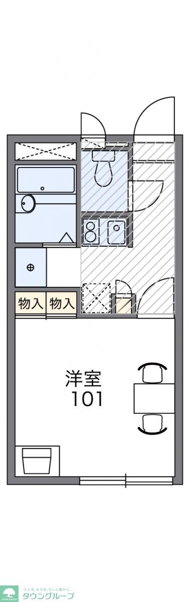 レオパレスルーエ島根の物件間取画像