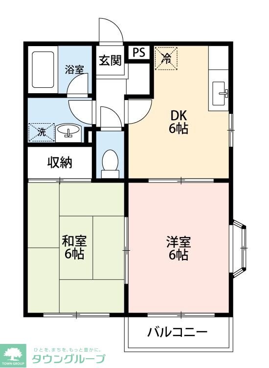 グランディールAの物件間取画像
