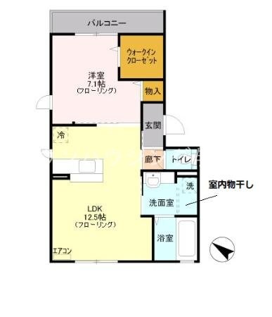 メゾン Ｄ-常盤の物件間取画像