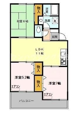 サンヴァリー　Iの物件間取画像