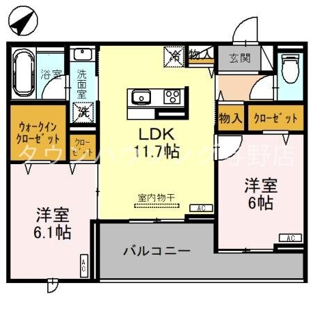 ベルフォルテの物件間取画像