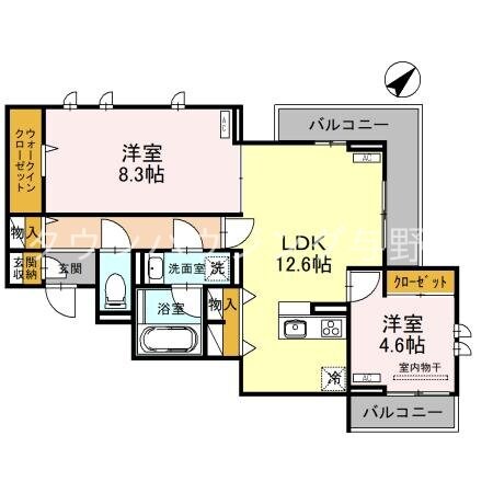 ベルフォルテの物件間取画像