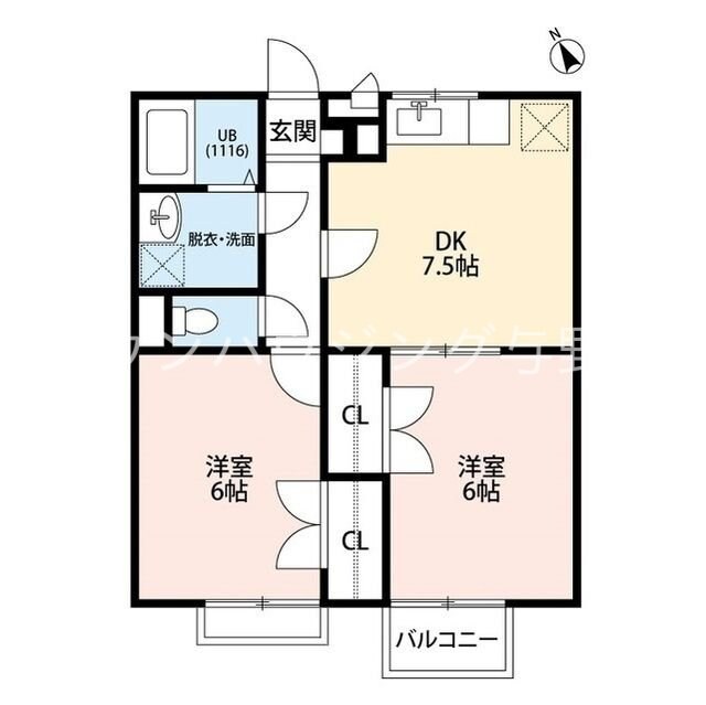 プレジールアントレの物件間取画像