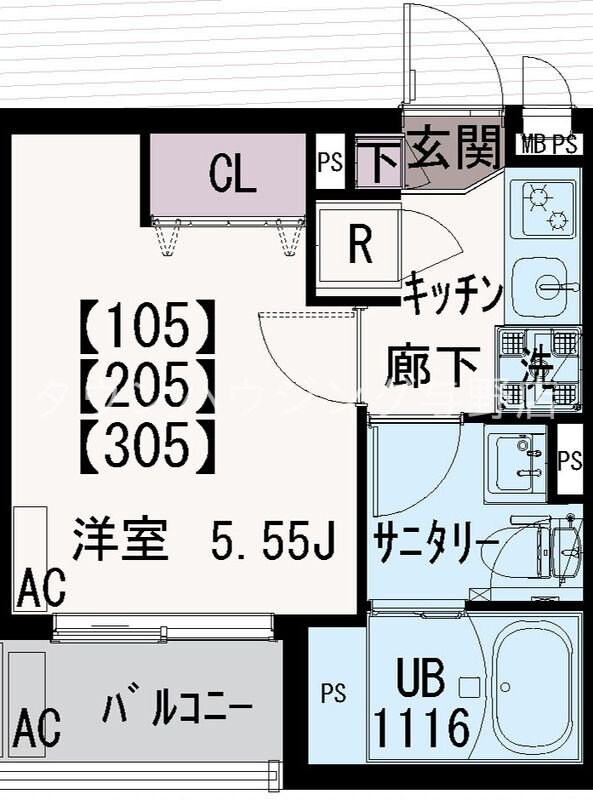 IXO浅間町の物件間取画像