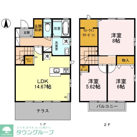 オルキス　Ｆの物件間取画像