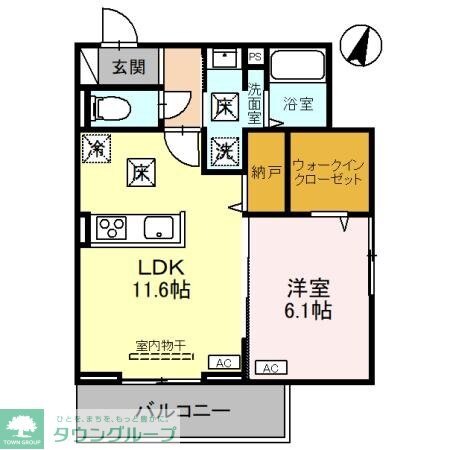 ノーブルパレス上木崎の物件間取画像