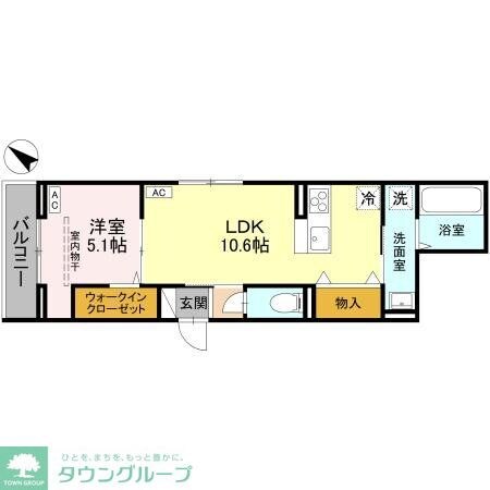 ノーブルラフィネ白幡の物件間取画像