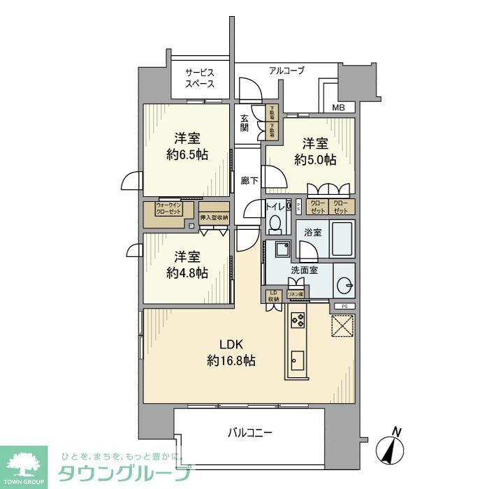 プラウド北浦和の物件間取画像