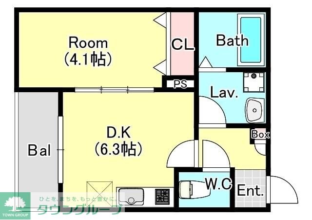 エステイトB西大宮の物件間取画像