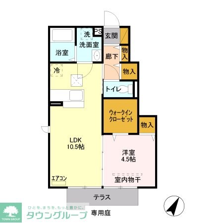 ハーヴェスト６６Ｂの物件間取画像
