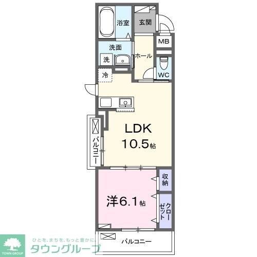 フラン　グレージュの物件間取画像