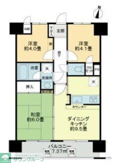 ライオンズプラザ大宮第２の物件間取画像