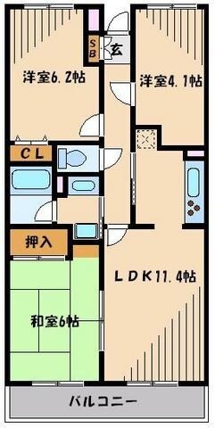 スターコート北浦和の物件間取画像