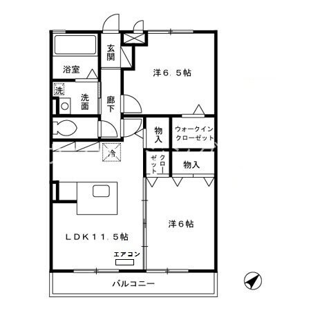 ベルデュール　壱番館の物件間取画像