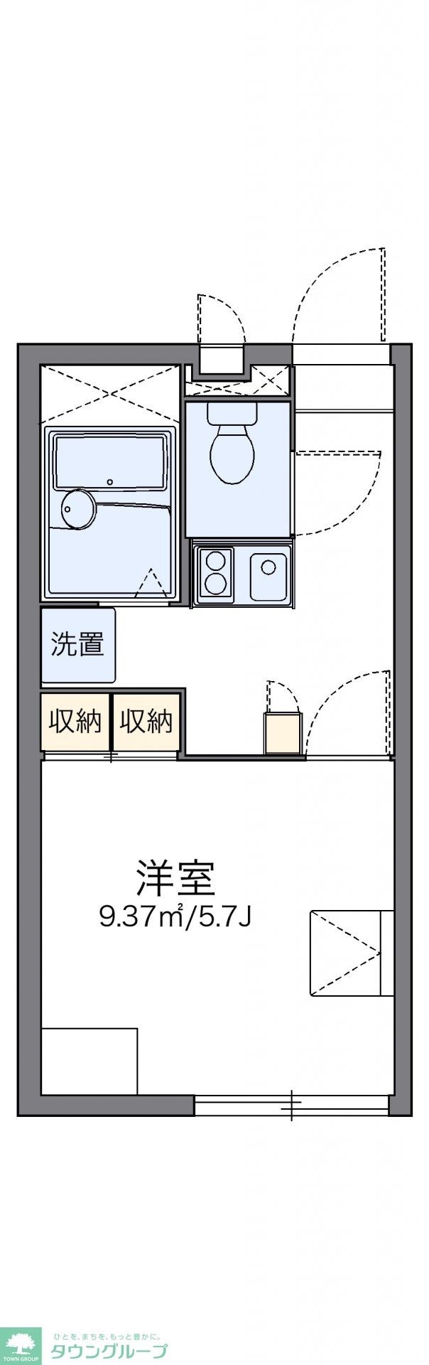 レオパレスエルミタージュの物件間取画像