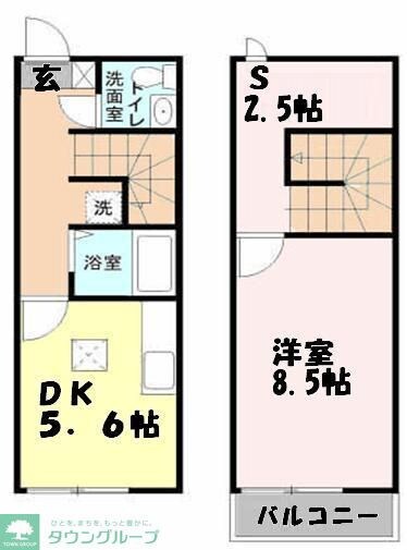 キューブ中妻の物件間取画像