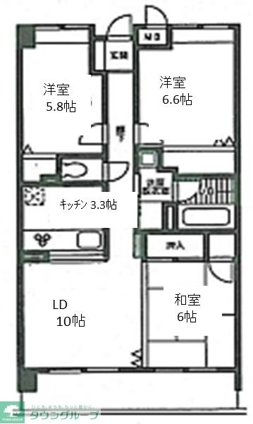 パークサイド末広の物件間取画像