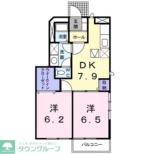 アンソレイエの物件間取画像