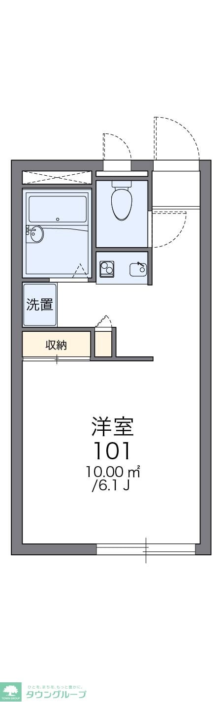 レオパレスしょうぶの物件間取画像