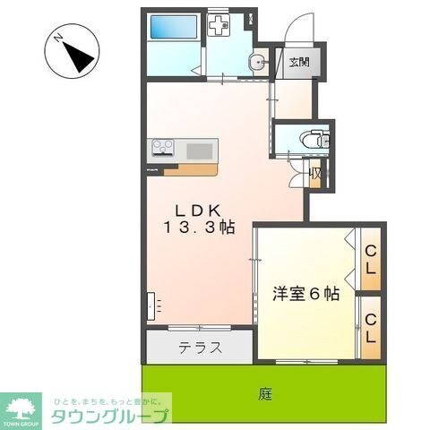 Ｆｌｏｒａｌ　Ｃｏｒｔ　（フローラルコート）の物件間取画像