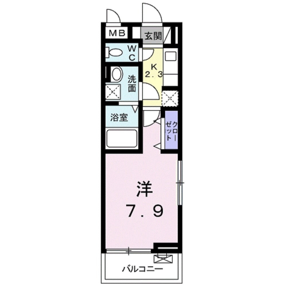 サンモール参番館の物件間取画像