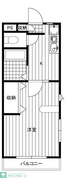 リバティハイツVの物件間取画像