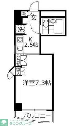 ツインピークスの物件間取画像